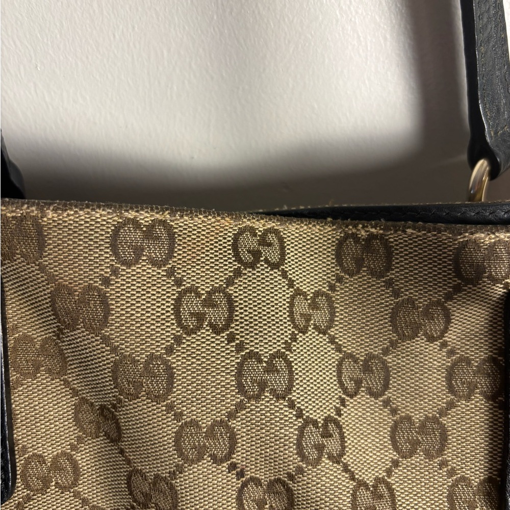 Gucci GG Canvas Bag w/ GG Charm - Picture 5 of 16